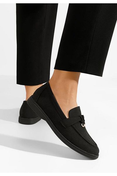 B T Shoes Mocasini dama Helerina negri