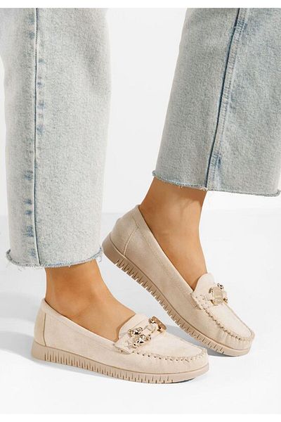 B T Shoes Mocasini dama Maritia bej