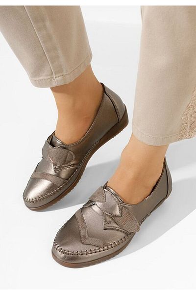 B T Shoes Mocasini dama Avirea V2 aurii