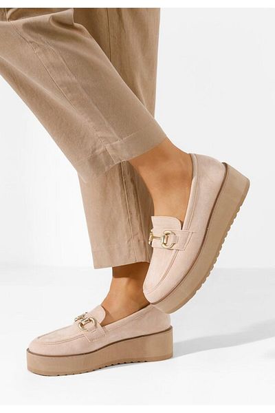 B T Shoes Leondra V3 pink platform loafers