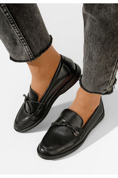 B T Shoes Mocasini de vara dama Morvana V3 negri