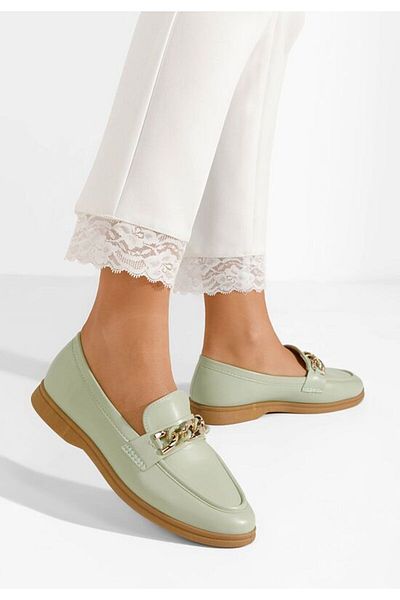 B T Shoes Mocasini dama eleganti Eroche verzi
