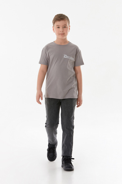 Fulla Moda Αγόρι μπλουζάκι από 100% βαμβάκι Dreams με στάμπα με λαιμόκοψη