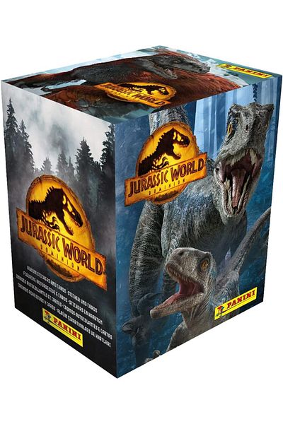 Panini Jurassic World Dominion - Sticker Collection (36 Packs, 144 Stickers and 36 Cards)