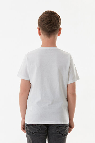 Fulla Moda Αγορικό μπλουζάκι από 100% βαμβάκι Brooklyn Text Printed