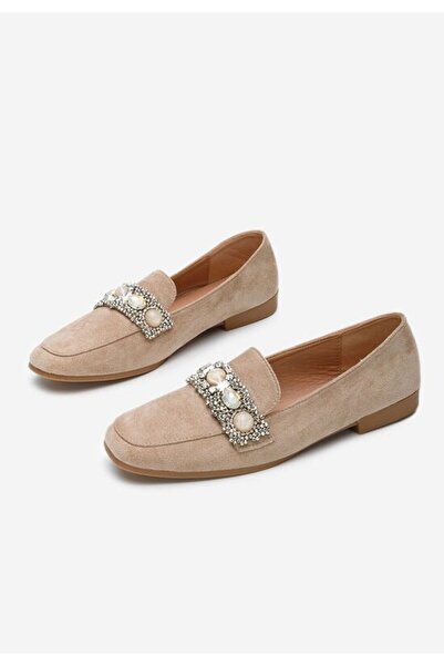 B T Shoes Elegant women's moccasins Teara khaki