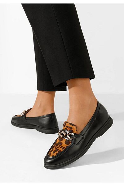 B T Shoes Mocasini dama Eroche leopard