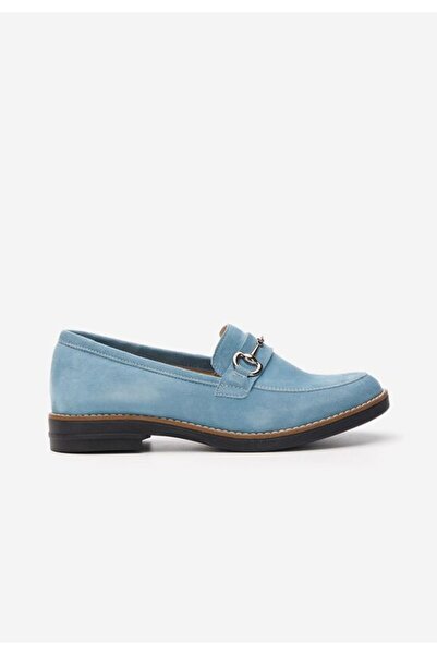 B T Shoes Mocasini dama piele Evadne bleu