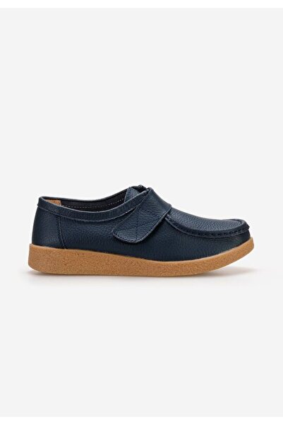 B T Shoes Mocasini piele naturala Milanka navy