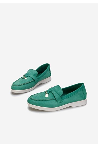 B T Shoes Mocasini dama Glena verzi