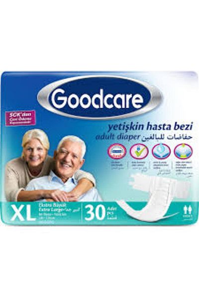 Goodcare حفاضات للكبار بحزام خصر - مقاس كبير جدًا XL 30 قطعة عبوة واحدة