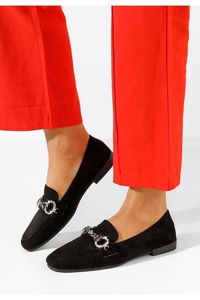 B T Shoes Women's black Venea loafers