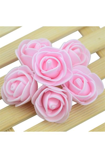 Choice 450PCS-480PCS Light pink About  480pcs-500pcs/3cm Mini PE Foam Rose Flower Head Artificial Rose Flow