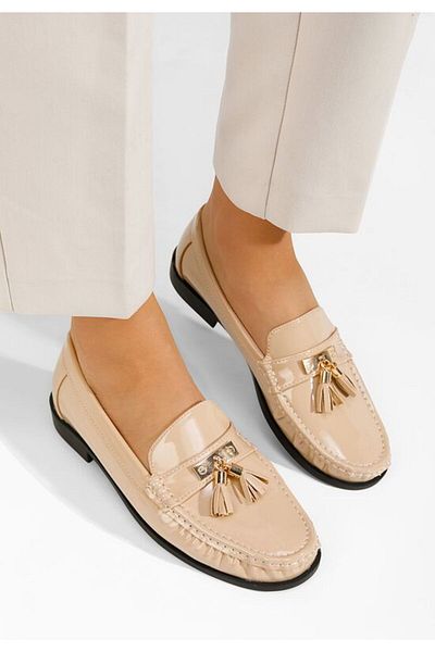 B T Shoes Mocasini dama Dallas bej