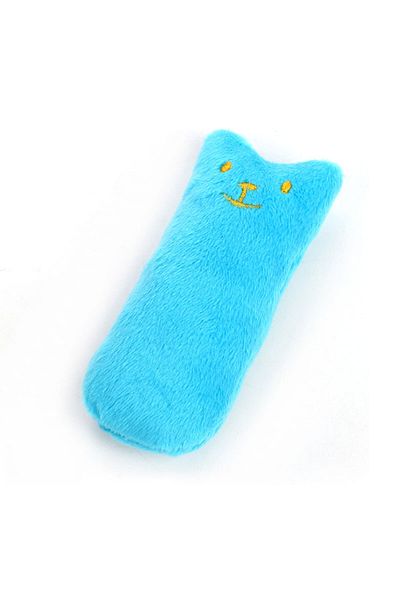 Choice Blue Teeth Grinding Catnip Toys Cute Funny Interactive Plush Teeth Grinding Relaxation Cat Chewing V