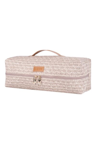 lizy's Τσάντα συμβατή με μπεζ ψάθινο σχέδιο Airwrap - Εγχώριας παραγωγής