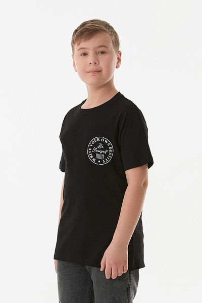 Fulla Moda Tricou pentru băiat 100% bumbac cu imprimeu text