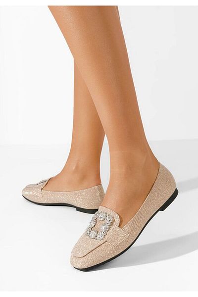 B T Shoes Mocasini dama eleganti Mysha champagne