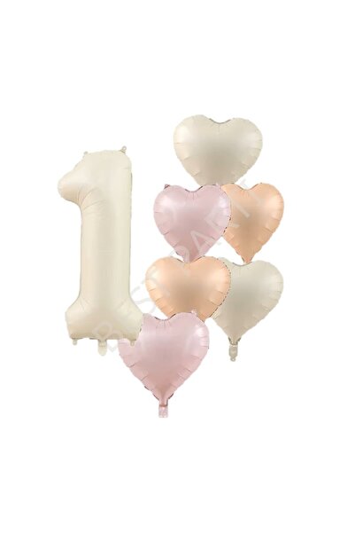 BEST PARTİ DOĞUM GÜNÜ PARTİ SÜSLERİ Best Number and Heart Foil Balloon Set fo...