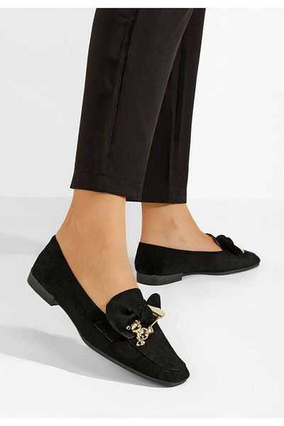 B T Shoes Mocasini dama Vitena negri