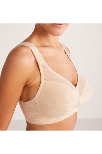 Kom Women's Gathering Underwireless & Cupless Transparent Bra