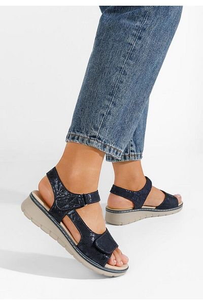 B T Shoes Sandale cu platforma Alsanda navy