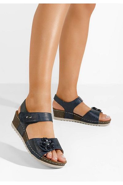 B T Shoes Sandale cu platforma Eliasea navy