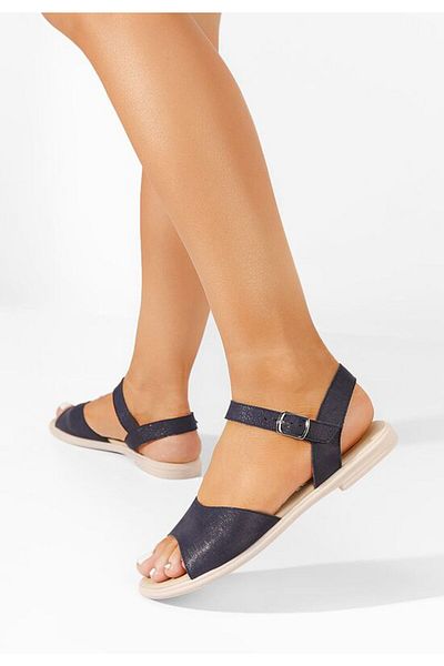 B T Shoes Sandale dama piele Viadana navy