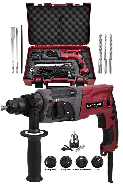 CRAFTERTOOLS Germany 850W Bakır Sargılı Darbeli Metal Şanzıman Kırıcı Delici ...