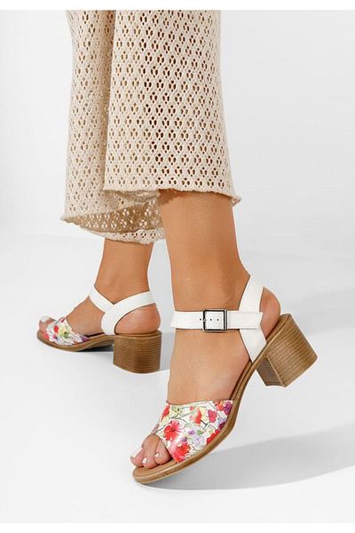 B T Shoes Sandale dama piele Thalesia V2 albe