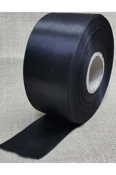 serap çiçekçilik 6.CM 10 ΜΕΤΡΑ ΜΑΥΡΗ ΣΑΤΕΝ ΚΟΡΔΕΛΑ ΔΙΠΛΗΣ ΠΛΕΥΡΑΣ