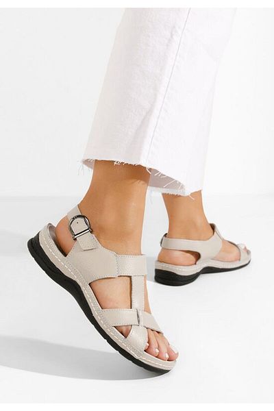 B T Shoes Sandale dama piele Zinna bej
