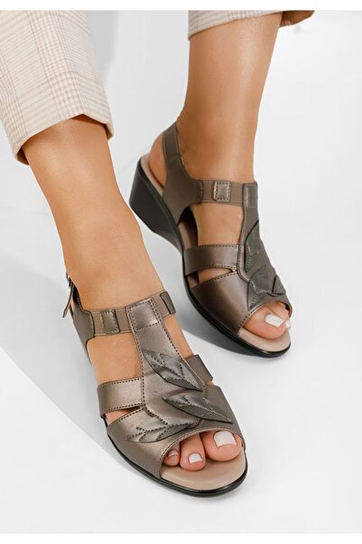 B T Shoes Sandale cu talpa ortopedica Sendra bronze