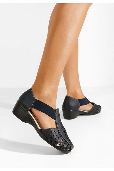 B T Shoes Sandale dama piele Melona V2 navy