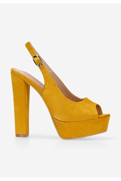 B T Shoes Arabia yellow high heel sandals