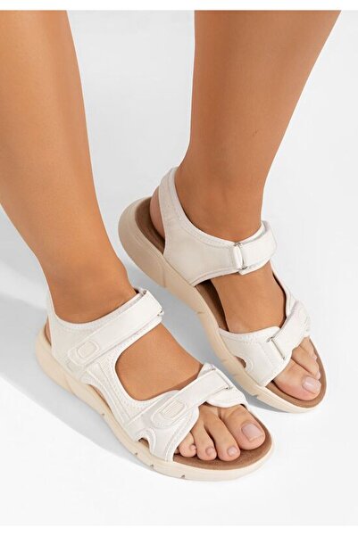 B T Shoes Γυναικεία λευκά αθλητικά σανδάλια Alanie