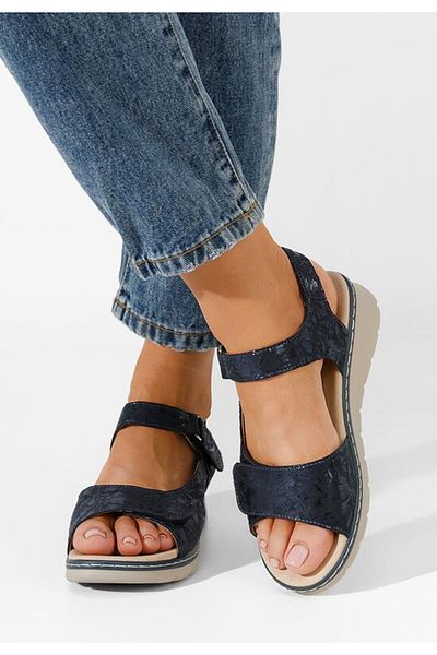 B T Shoes Sandale cu platforma Alsanda navy