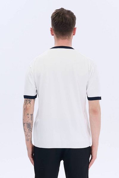 İLKCET MODA Πλεκτό μπλουζάκι με μοτίβο με μανίκια με ραβδώσεις