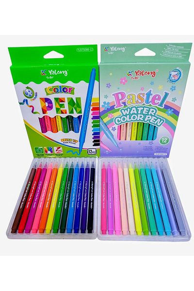izmir yazici servis Felt Tip Pen Set Set of 24 Pastel Colors Normal Colors Neon Colors