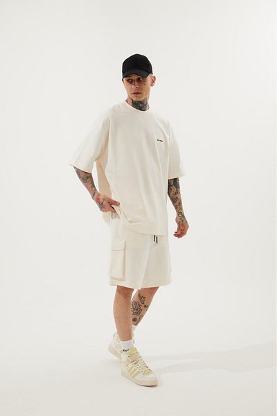 Machinist Oversize Cargo Pocket Basic Κοντό εκρού
