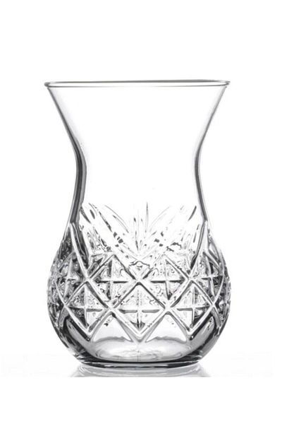 Paşabahçe Timeless Cut Crystal Tea Glass Set of 6 42881 155 Cc Original. Boxed