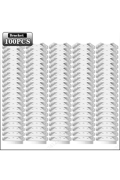 Choice 100pcs 1-100pcs Corner Brackets Stainless Steel Furniture Angle Shelf Connector Cabinet Support Fixi