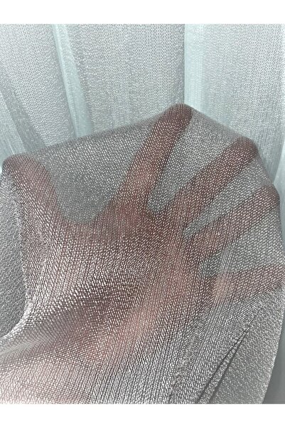 MebelPort Curtain Tül Perde 1/3 Sık Boru Pile Döner tül K.d.k Zemin