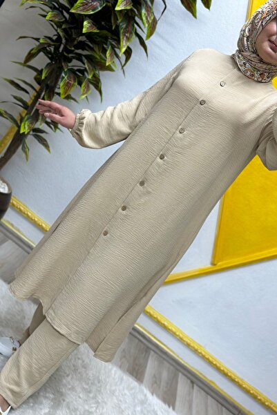 Elmas Tesettür Γυναικεία Ρούχα Μασούρι Μεγάλου Μεγέθους Παντελόνι Aerobin Διπ...