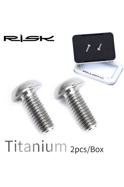 Choice تيتانيوم RISK قطعتين/صندوق دراجة هوائية جبلية من سبائك التيتانيوم M5x1...