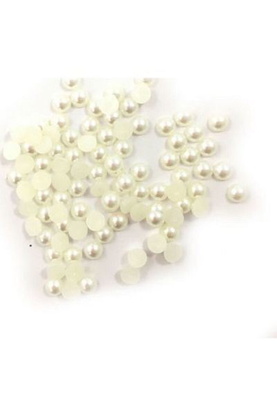 PASAMİA 6 mm Cream Color Half Pearl 25 g (350-400 Pcs)