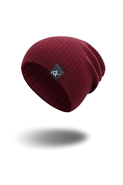 Choice قبعات شتوية محبوكة باللون الأحمر الخمري للنساء والرجال والفتيات في الخ...