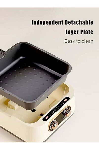 LAC 2.8L, 1800W, Deep, High-Capacity Electric Baking Tray