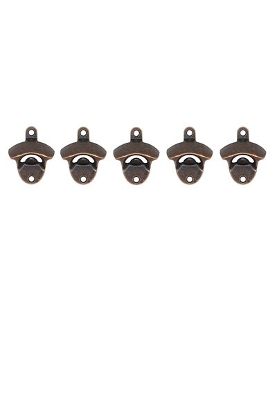 Choice 5PCS-bronze B 5pcs/10pcs Bottle Opener Wall Mounted Rustic Beer Opener Set Vintage with Mounting Scr
