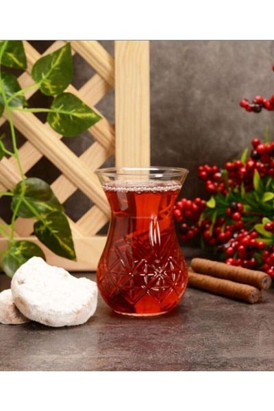 Paşabahçe Timeless Cut Crystal Tea Glass Set of 6 42881 155 Cc Original. Boxed